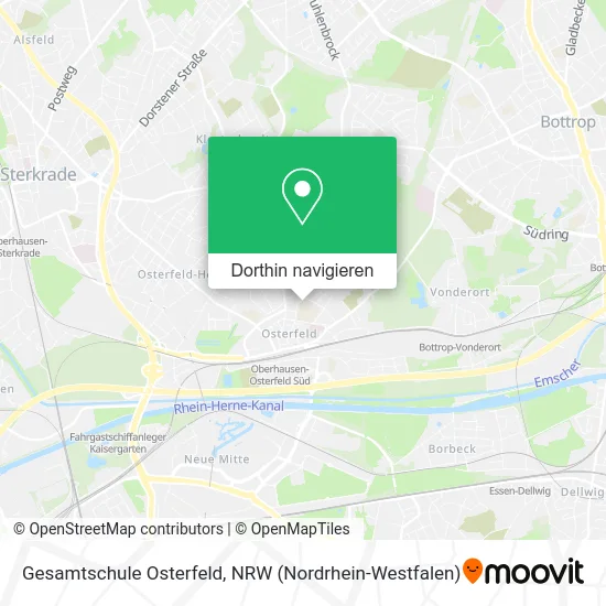 Gesamtschule Osterfeld Karte