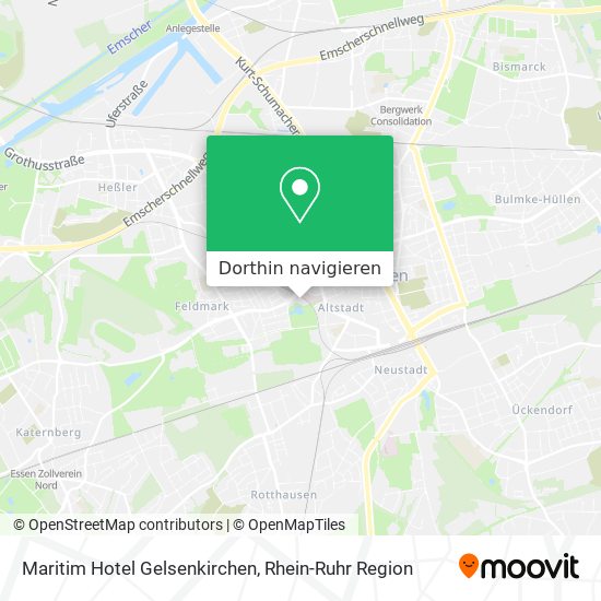 Maritim Hotel Gelsenkirchen Karte