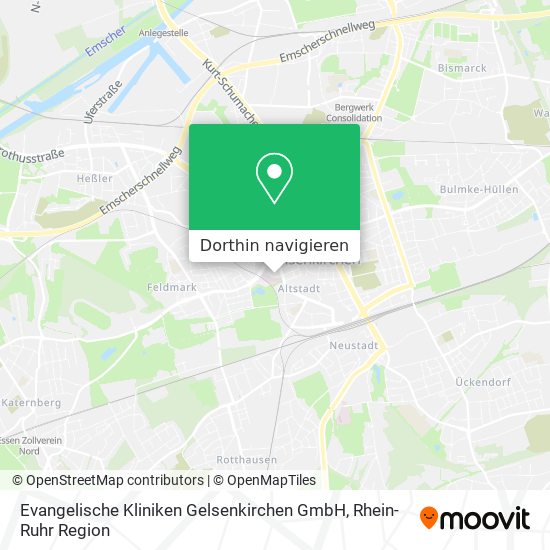 Evangelische Kliniken Gelsenkirchen GmbH Karte
