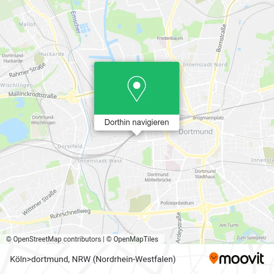 Köln>dortmund Karte