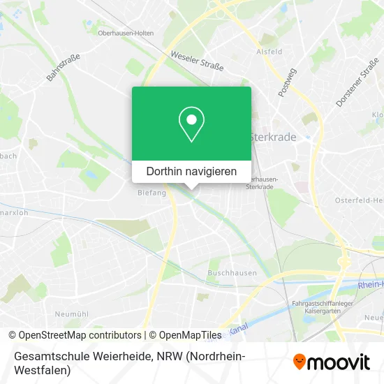 Gesamtschule Weierheide Karte