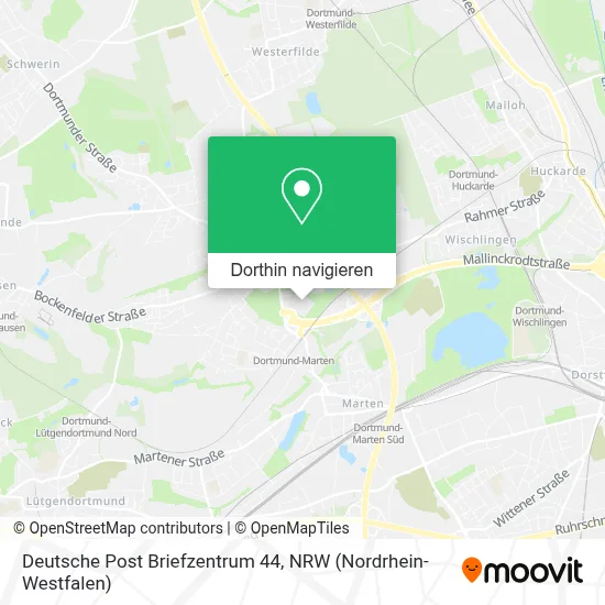 Deutsche Post Briefzentrum 44 Karte