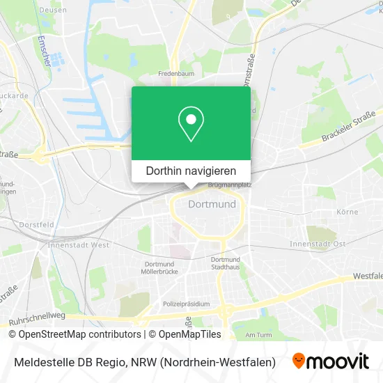 Meldestelle DB Regio Karte