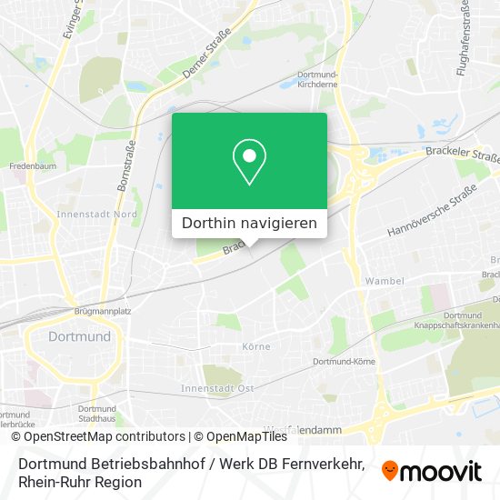 Dortmund Betriebsbahnhof / Werk DB Fernverkehr Karte