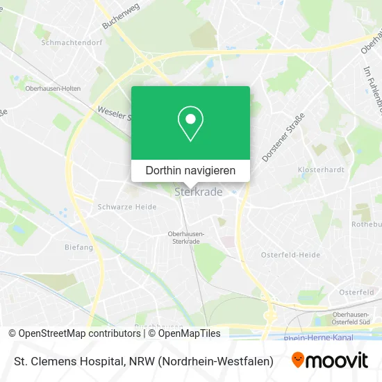 St. Clemens Hospital Karte