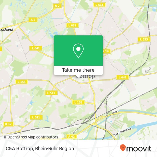 C&A Bottrop Karte