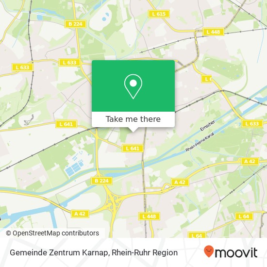 Gemeinde Zentrum Karnap Karte