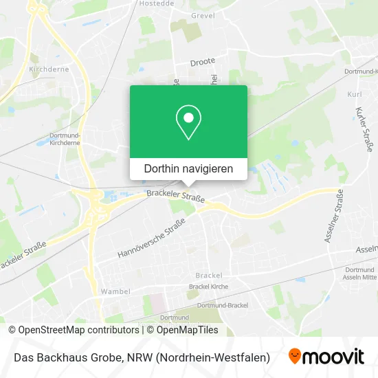 Das Backhaus Grobe Karte