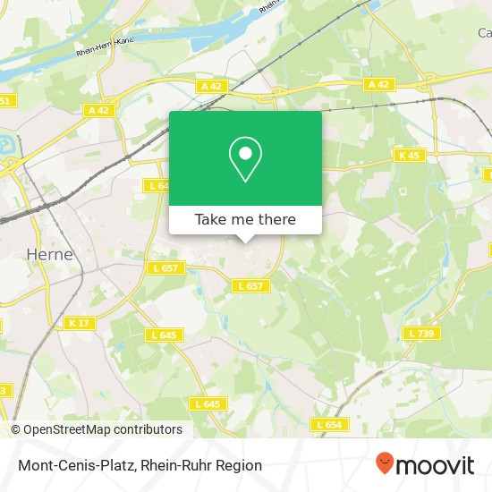 Mont-Cenis-Platz Karte
