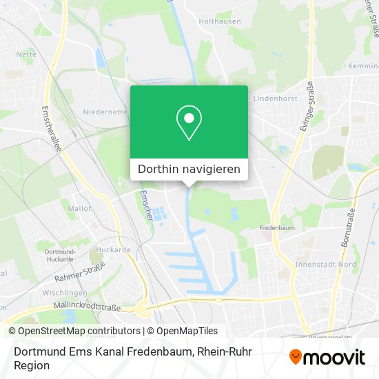 Dortmund Ems Kanal  Fredenbaum Karte