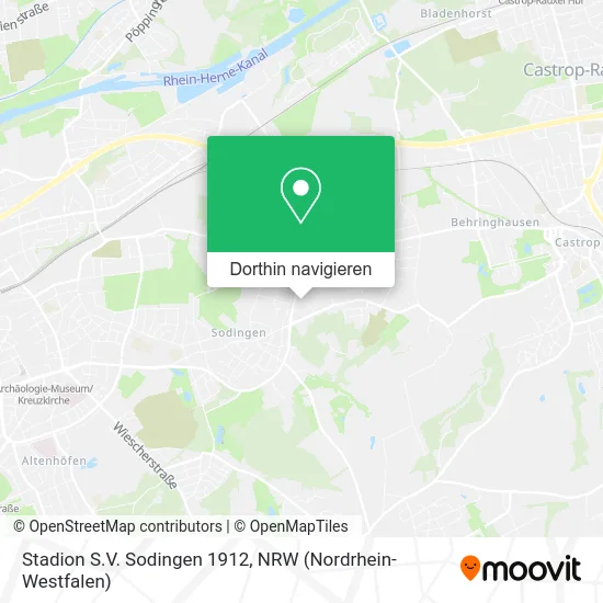 Stadion S.V. Sodingen 1912 Karte