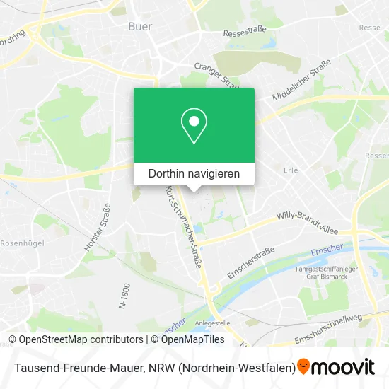 Tausend-Freunde-Mauer Karte