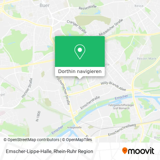 Emscher-Lippe-Halle Karte