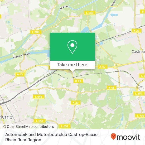 Automobil- und Motorbootclub Castrop-Rauxel Karte