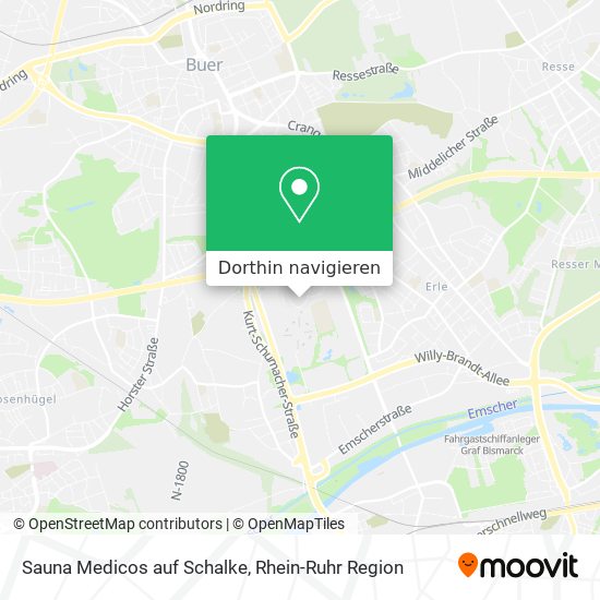 Sauna Medicos auf Schalke Karte
