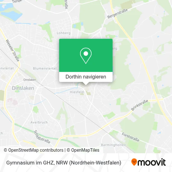 Gymnasium im GHZ Karte