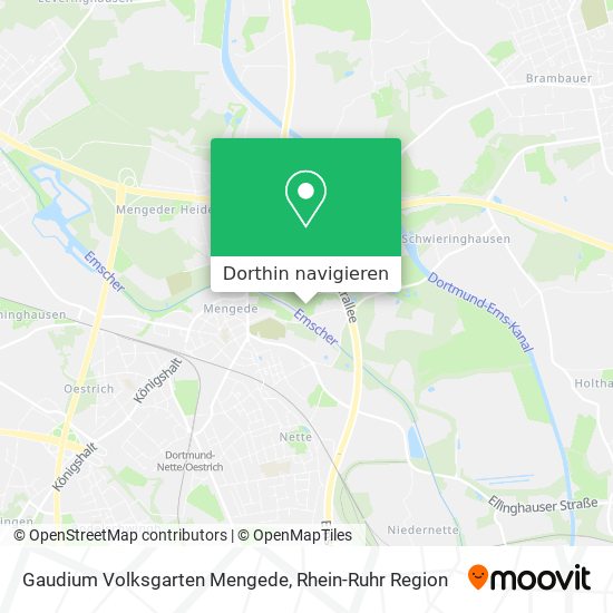 Gaudium Volksgarten Mengede Karte