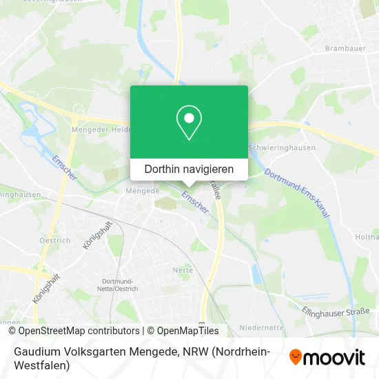 Gaudium Volksgarten Mengede Karte