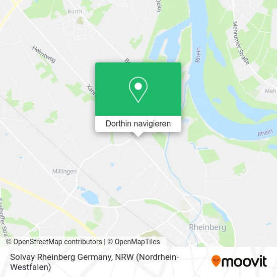 Solvay Rheinberg Germany Karte