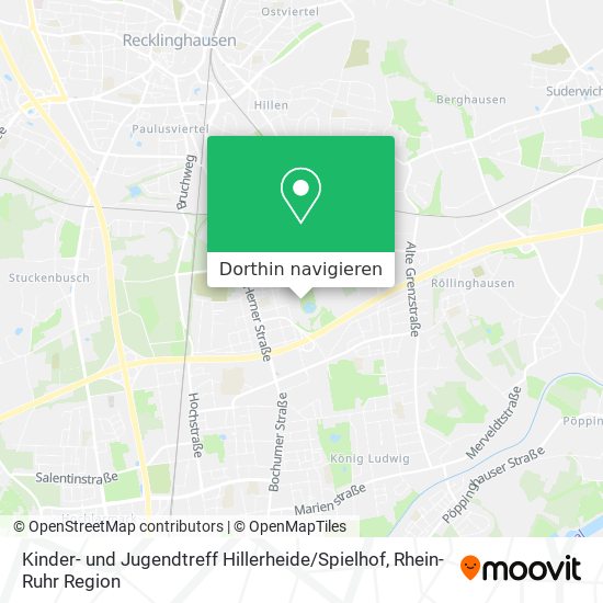 Kinder- und Jugendtreff Hillerheide / Spielhof Karte