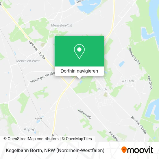 Kegelbahn Borth Karte