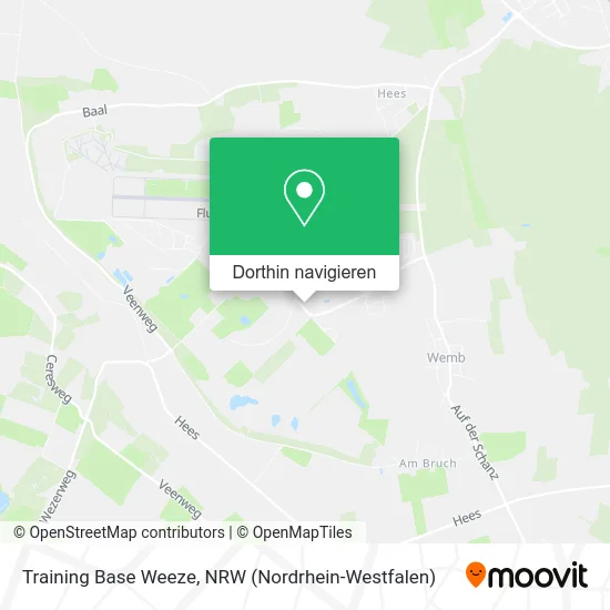 Training Base Weeze Karte