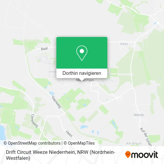 Drift Circuit Weeze Niederrhein Karte