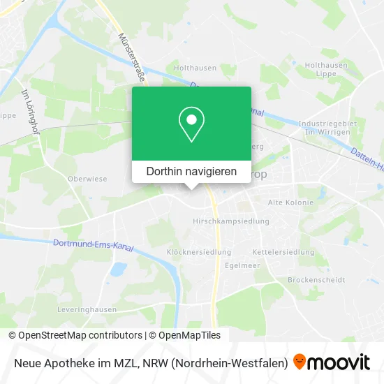 Neue Apotheke im  MZL Karte