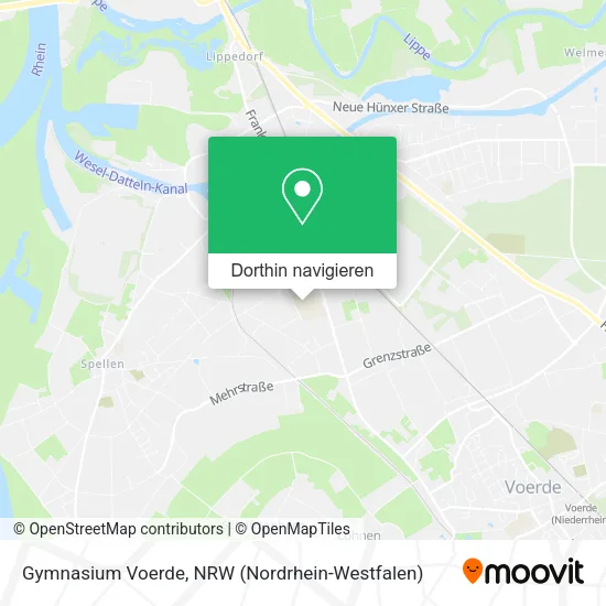 Gymnasium Voerde Karte