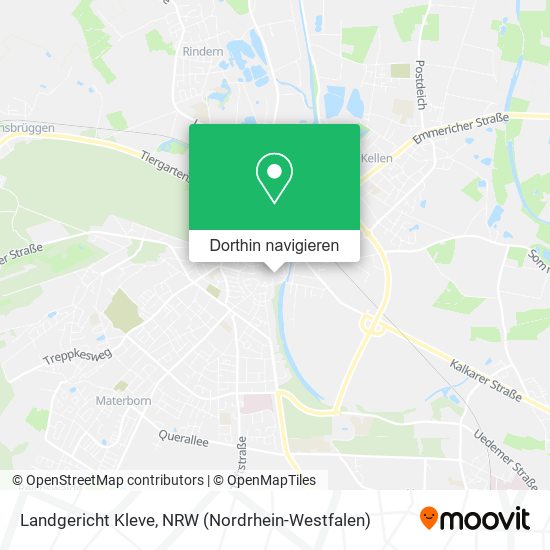 Landgericht Kleve Karte