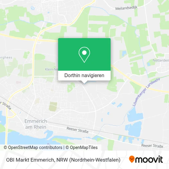 OBI Markt Emmerich Karte