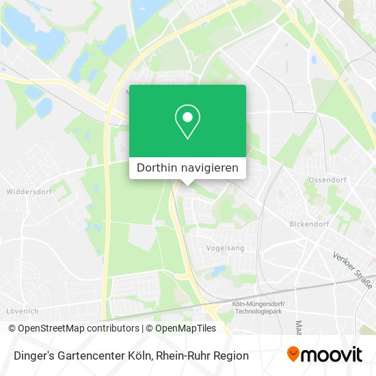 Dinger's Gartencenter Köln Karte