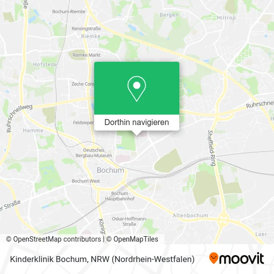 Kinderklinik Bochum Karte