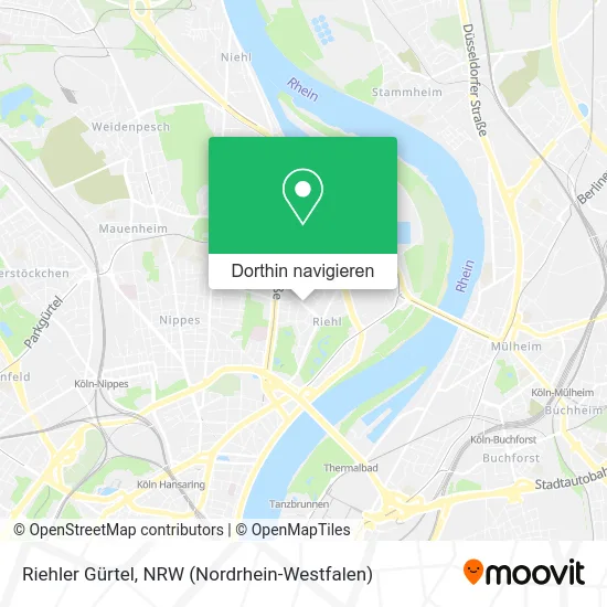 Riehler Gürtel Karte