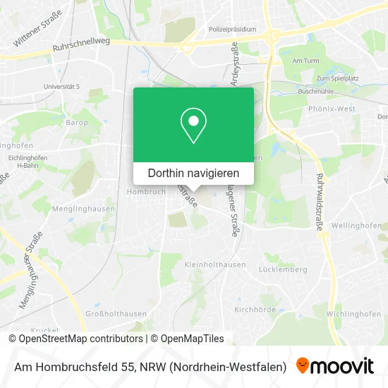 Am Hombruchsfeld 55 Karte