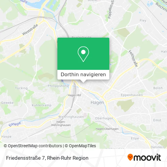 Friedensstraße 7 Karte