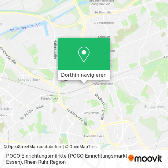 POCO Einrichtungsmärkte (POCO Einrichtungsmarkt Essen) Karte