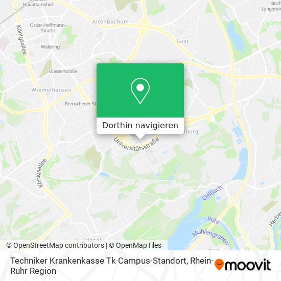 Techniker Krankenkasse Tk Campus-Standort Karte