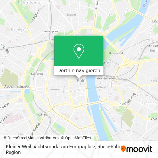 Kleiner Weihnachtsmarkt am Europaplatz Karte