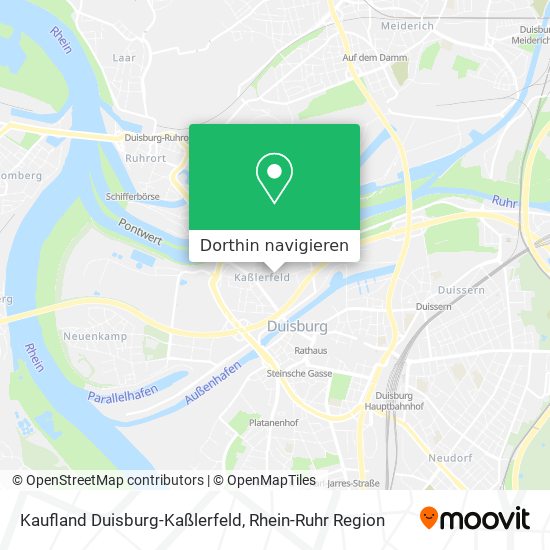 Kaufland Duisburg-Kaßlerfeld Karte