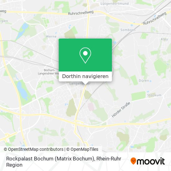 Rockpalast Bochum (Matrix Bochum) Karte