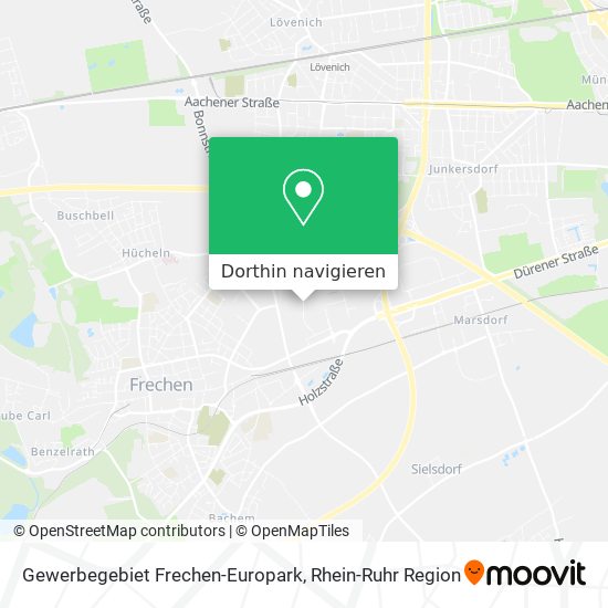 Gewerbegebiet Frechen-Europark Karte