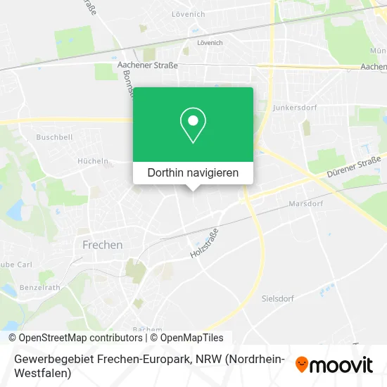 Gewerbegebiet Frechen-Europark Karte