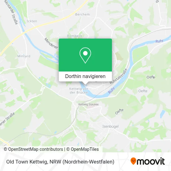 Old Town Kettwig Karte