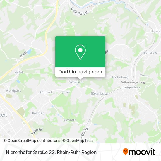 Nierenhofer Straße 22 Karte