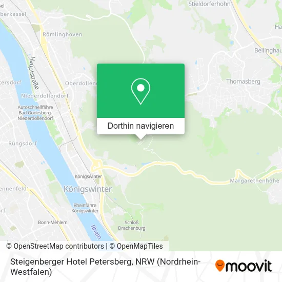 Steigenberger Hotel Petersberg Karte