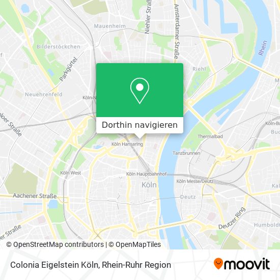 Colonia Eigelstein Köln Karte