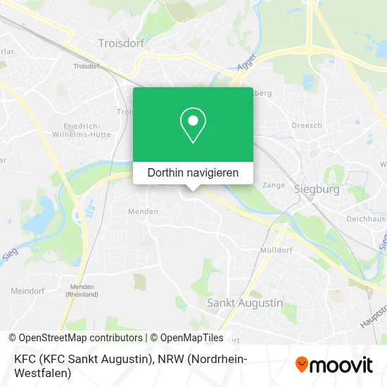 KFC (KFC Sankt Augustin) Karte