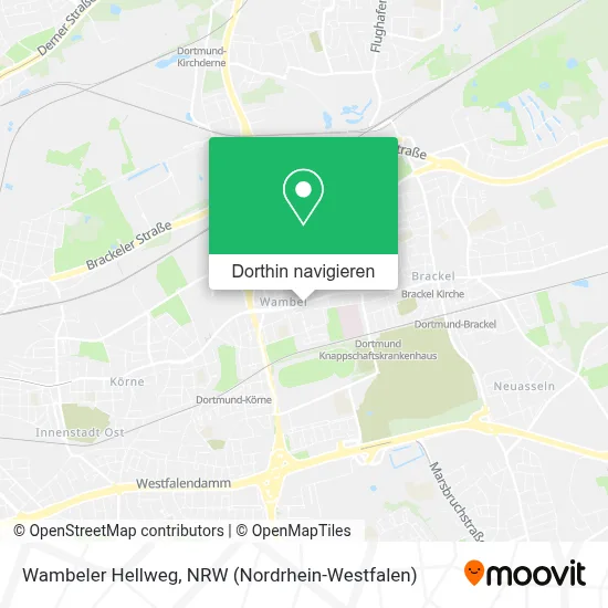 Wambeler Hellweg Karte