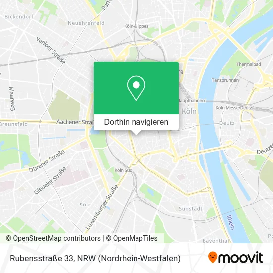 Rubensstraße 33 Karte